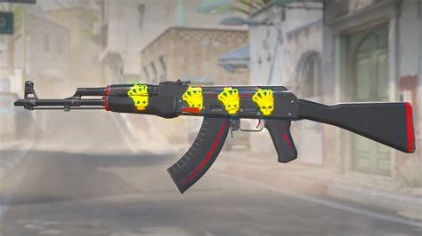 RIP CROWN FOIL CS2 Updated CROWN FOIL STICKER AK47 REDLINE 4X