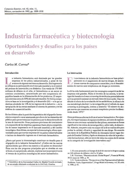 Industria farmacéutica y biotecnología