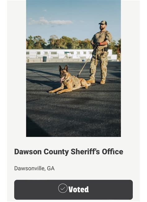 Dawson County Sheriff’s Office on Twitter: "Please continue to vote for ...