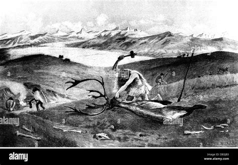 Prehistoric Man Hunting Stock Photos And Prehistoric Man Hunting Stock