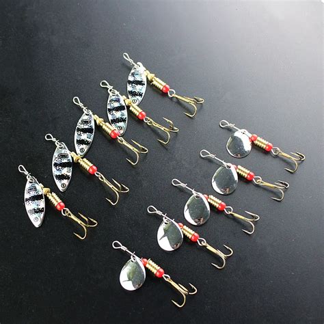 Lure Metal Sequin Spinner Bait Fishing Lure Spoon 5pcs Lot Fishing