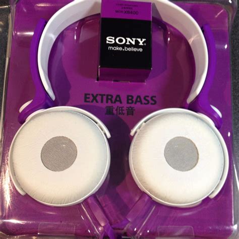 SONY MDR XB400 V Headphones On Ear Extra Bass Audio Headphones