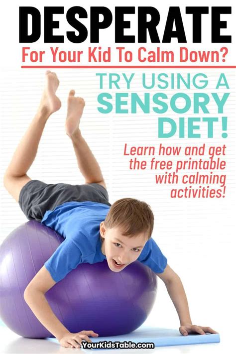 The Ultimate Guide To Sensory Diets That Includes A Sensory Diet Template Pdf Powerful Sensory