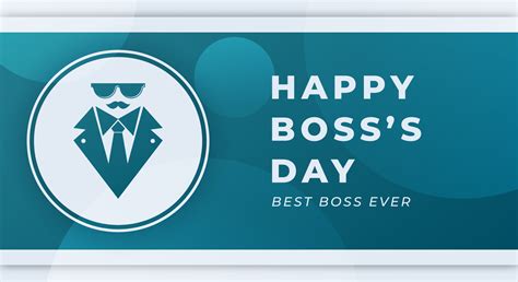 Happy Boss's Day Celebration Vector Design Illustration. Template for ...