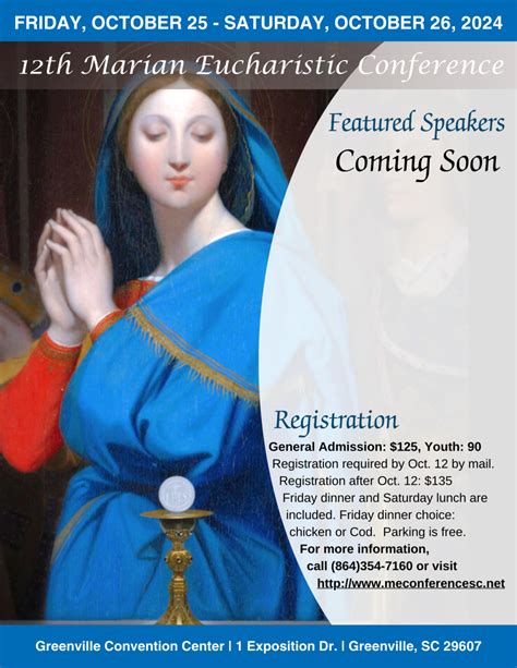 Poster Marian Eucharistic Conference