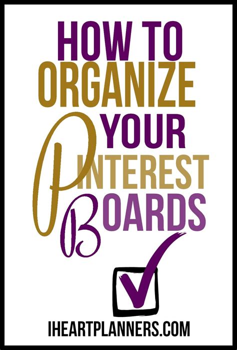 How To Organize Your Pinterest Boards Artofit