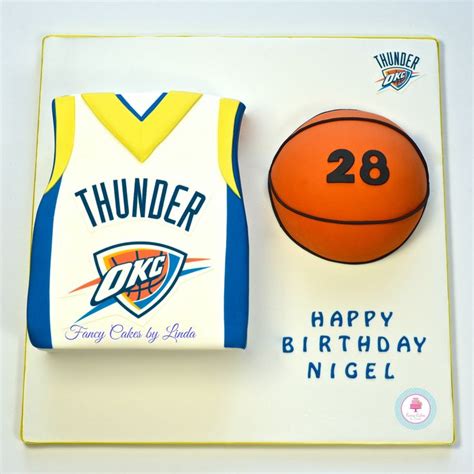 OKC Thunder Birthday Cake 07917815712 Fancycakesbylinda Co Uk