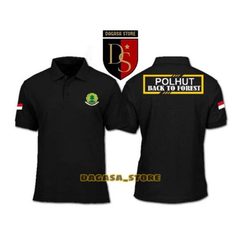 Jual T Shirt Baju Kaos Polo Kerah Wangki Polhut Polisi Kehutanan