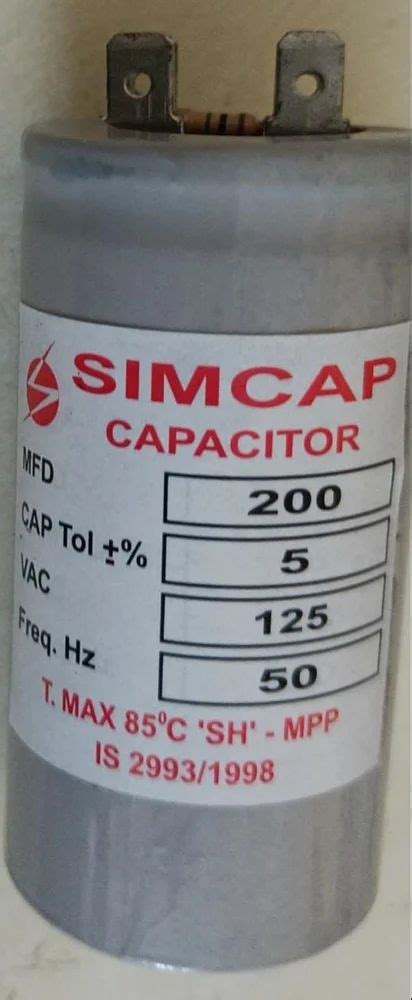 Mfd Vac Simcap Make Motor Start Capacitor For Power At