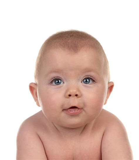 Portrait of a Adorable Baby Five Month Old Stock Image - Image of happy, girl: 150296833