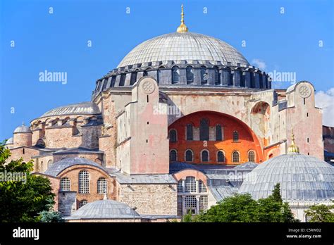 Byzantine Architecture Of The Hagia Sophia Famous Historic Landmark