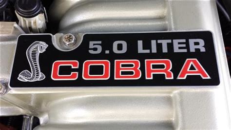 Mustang Cobra 50l Metal Intake Plaque 1993 F3zz 9e434 A