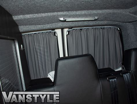 Tailored Blackout Curtain Set Grey Twin Door Vw T5 T6 Vanstyle