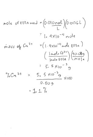 We Can Determine The Content Of Calcium In Milk Through