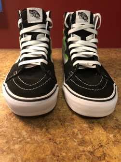 Vans Vans Sk Hi Flame Black White Grailed