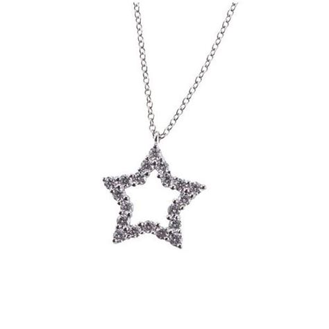 Tiffany And Co Platinum Diamond Star Pendant Necklace For Sale At Auction
