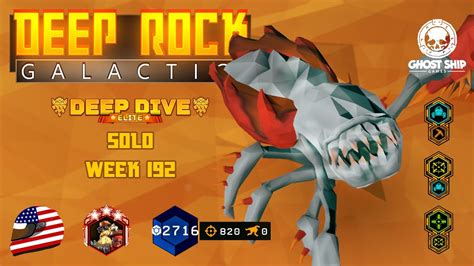 Deep Rock Galactic Solo Engineer Elite Deep Dive Week 192 Dry Drop