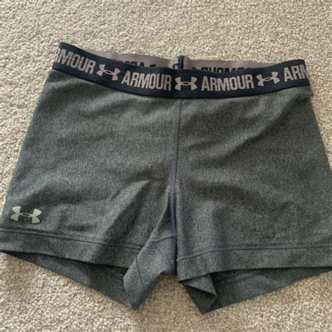 Under Armour Grey Athletic Shorts Depop