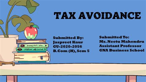 Presentation Tax Avoidance Powerpoint Slides Learnpick India