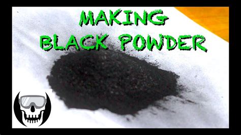 Making Black Powder (Gunpowder) at Home from Charcoal, Sulfur and Potassium Nitrate! - YouTube