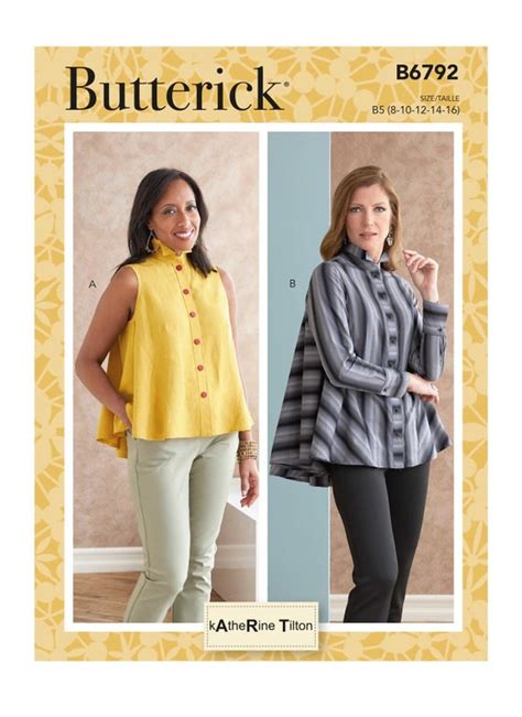 Misses Top Butterick Sewing Pattern B6792 Etsy