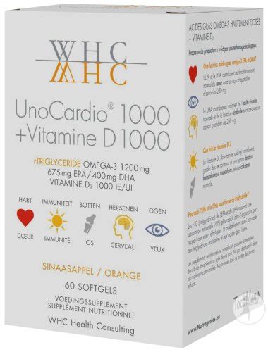 Whc Unocardio Omega Vitamine D Softgels Newpharma