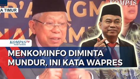 Wapres Ma Ruf Amin Tanggapi Petisi Desak Menkominfo Budi Arie Mundur