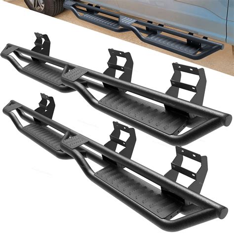 Steel Running Boards Fits 15 23 Ford F150 F250 Super Crew Cab Side Step