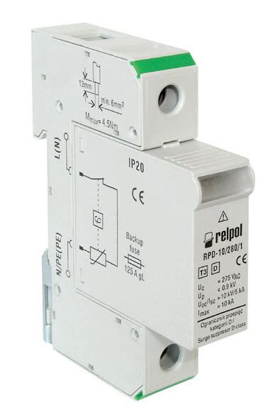 Type Surge Arrester Din Rail Single Phase Ritm Industry