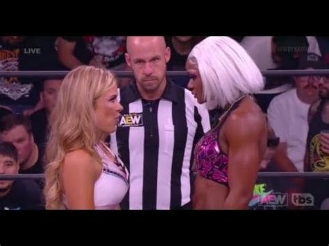 Jade Cargill Vs Madison Rayne TBS Championship AEW DYNAMITE Quake