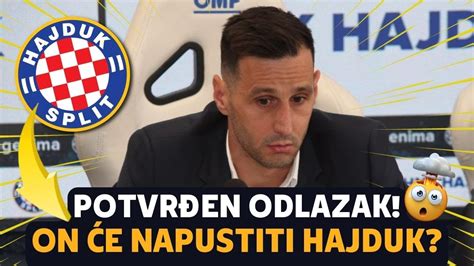 Hitna Vijest Obe Anje Zauvijek Napu Ta Hajduk Youtube