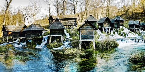 Jajce Mills On Pliva River Lakes Travel Destinations Unique Historical