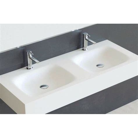 Encimera Ashton Doble Seno Blanco Con Fald N Solid Surface