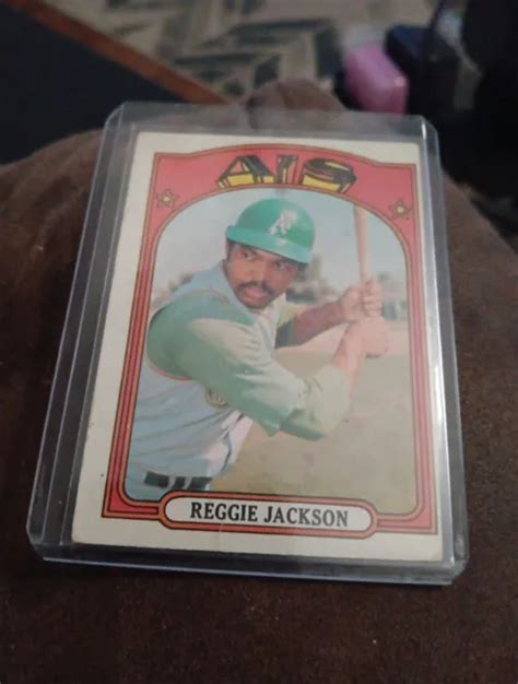 1972 TOPPS 435 Reggie Jackson Oakland A S Baseball Card Nm Mt EUR 13