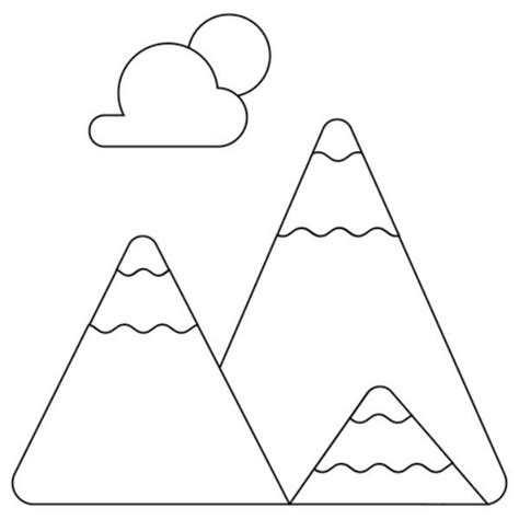 Easy Mountain Drawing Ideas for Kids