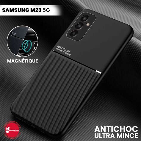 Coque Samsung M23 5G Texture Cuir Ultra Mince et Magnétique Couleur