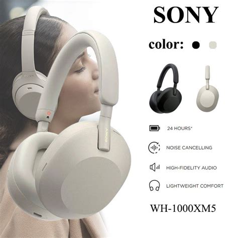 หูฟังตัดเสียงรบกวนไร้สาย Sony Wh 1000xm5 ต้นฉบับพร้อมไมโครโฟนชุดหูฟังบลูทูธ Sony หูฟัง Shopee