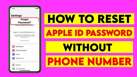 How To Reset Apple ID Password Without Phone Number Reset Password