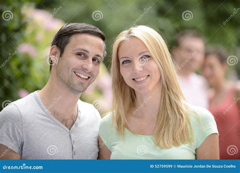 Portrait Of A Happy Heterosexual Couple Stock Image Image Of