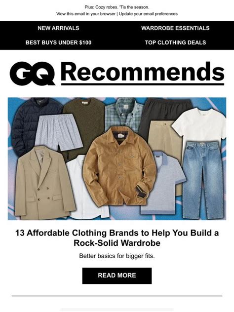 GQ Magazine 13 Clothing Brands To Build A Wardrobe From Scratch Milled