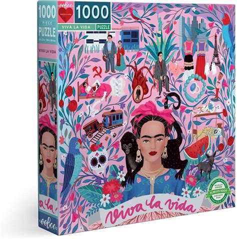 Eeboo Piece And Love Viva La Vida Frida Kahlo 1000 Piece