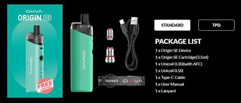 OXVA Origin SE Kit 40W 1400mAh Pod System Kit