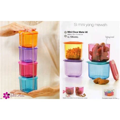 Jual Mini Clear Mate Tupperware Mini Clearmate Set Toples Mini