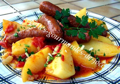 Tajine De Merguez Aux Pommes De Terre Fa On Ojja Tunisienne Recette