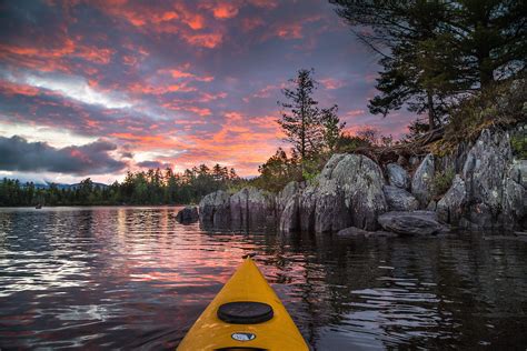 Sunrise Over Long Pond Coast Of Maine Photography By Benjamin Williamson