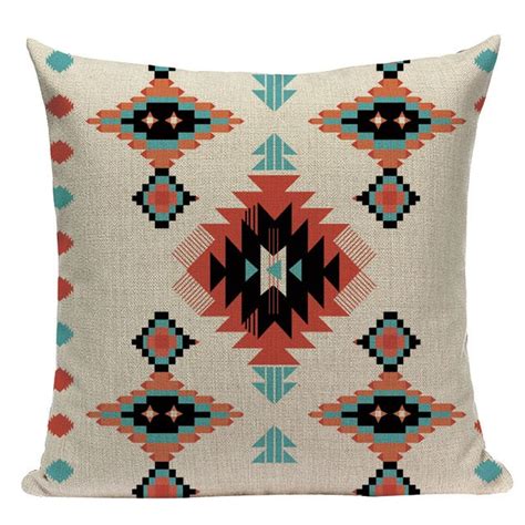 18 Southwestern Native Aztec Pattern Throw Pillow Cover Decorzee