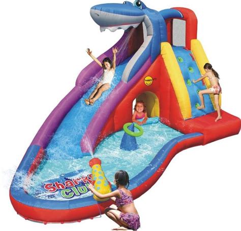 Sharks Club Inflatable 15ft Mega Water Slide Bouncy Castle 9417