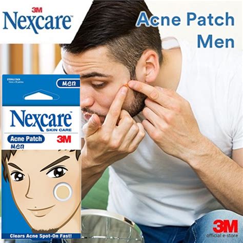 Qoo Official E Store Nexcare Acne Patch Men Drug Free Non