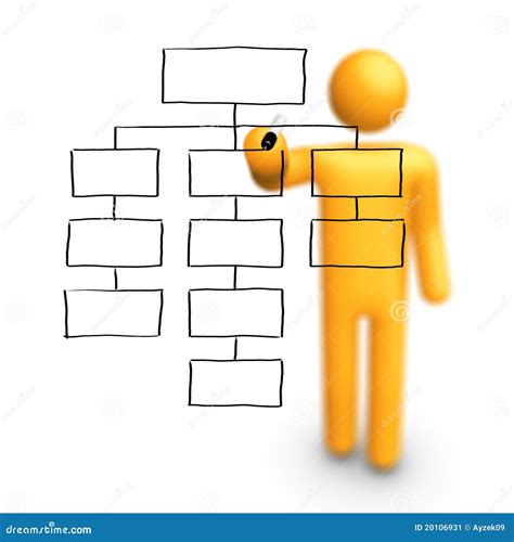 Organization Chart Stock Illustration Illustration Of Drawing 20106931