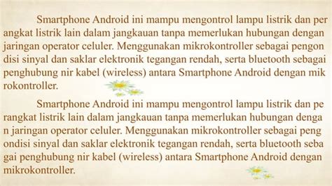 Ppt Rancang Bangun Pengontrol Lampu Listrik Menggunakan Android